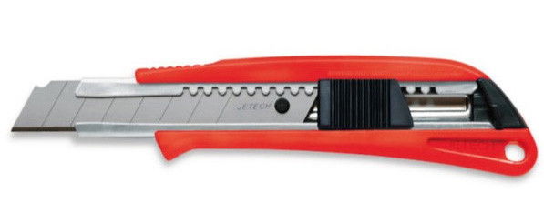 JeTech CF-M50 törhető pengéjű vágókés automata pengerögzítővel, 18 mm termék fő termékképe