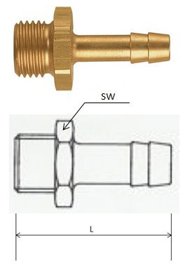 Rectus (GT 26/16) G 3/4, 16 mm csatlakozású külső menetes tömlővég termék fő termékképe